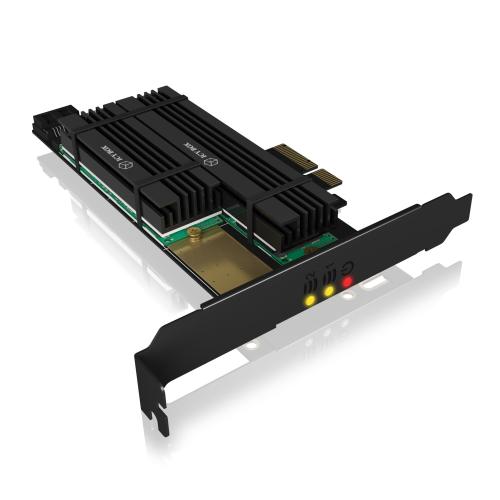 RAIDSONIC IB-PCI215M2-HSL PCIe rozšiřující karta 2x M.2 PCIe/SATA SSD pro PC - AGEMcz