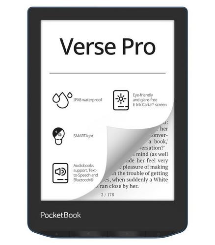 POCKETBOOK 634 Verse Pro Azure 6” E-Ink, 16GB, WiFi, modrý - AGEMcz