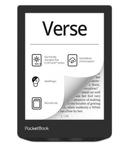 POCKETBOOK 629 Verse Mist Grey 6” E-Ink, 8GB, WiFi, šedý - AGEMcz