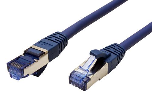 KABEL PATCH S/FTP kat 6a, LSOH, 0,5m, modrý - AGEMcz