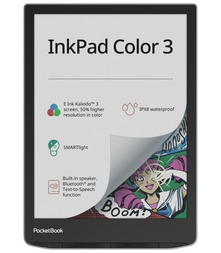 POCKETBOOK 743K3 InkPad Color 3 Stormy Sea podsvícený dotykový displej - AGEMcz