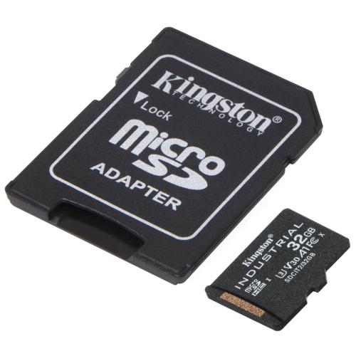 KINGSTON micro SD card SDHC 32GB Industrial + SD adaptér - AGEMcz