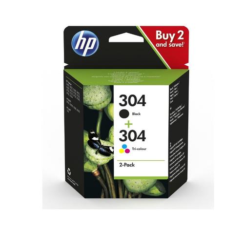 HP 3JB05AE náplň č.304 černá+barevná cca 120/100 stran (N9K05AE+N9K06AE)