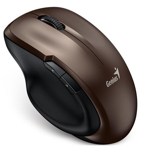 GENIUS myš Ergo 8200S Wireless tichá,1200dpi, čokoládová - AGEMcz