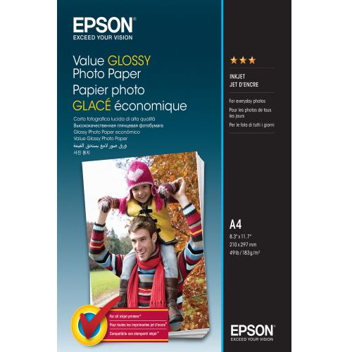 EPSON papír Value Glossy Photo Paper, A4, 20 listů - AGEMcz
