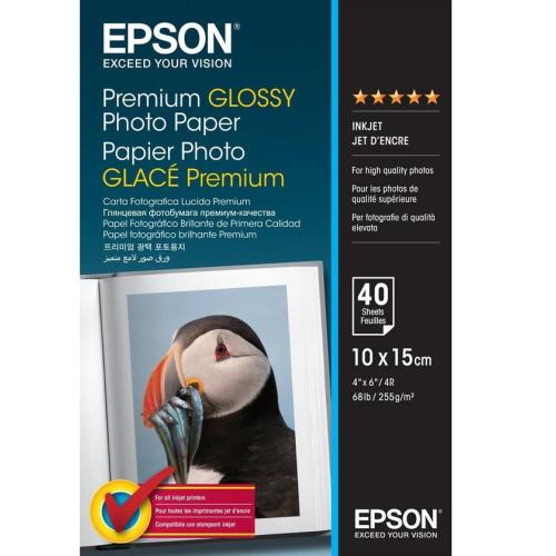EPSON papír Premium Glossy Photo Paper, 10 x 15, 40 listů - AGEMcz