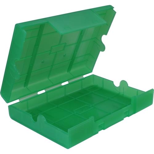 INTER-TECH ochranný plastový box pro 1x 3.5" nebo 4x 2.5" HDD, zelený - AGEMcz