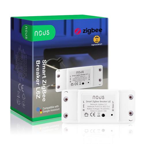 NOUS L6Z smart integrovaný spínač, ZigBee switch 10A, kompatibilní s Tuya - AGEMcz