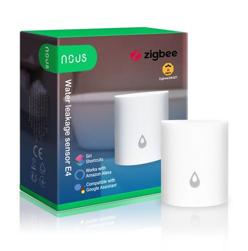 NOUS E4, ZigBee Smart Water Leakage Sensor, senzor úniku vody, kompatibilní s Tuya - AGEMcz