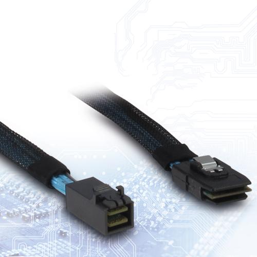 INTER-TECH kabel (SFF-8643) Mini-SAS HD na (SFF-8087) Mini-SAS, 0,75m - AGEMcz