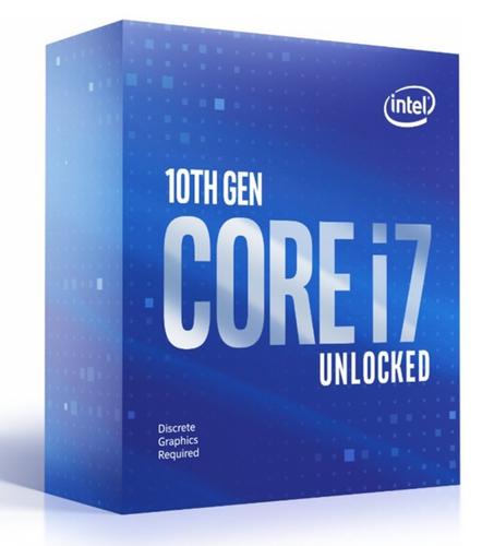 INTEL cpu CORE i7-10700KF socket1200 Comet Lake BOX 125W 10.generace (3.8GHz turbo 5.1GHz, 8x jádro, 16x vlákno, 16MB cache, pro DDR4 do 2933, bez grafiky) - Doprodej AGEMcz