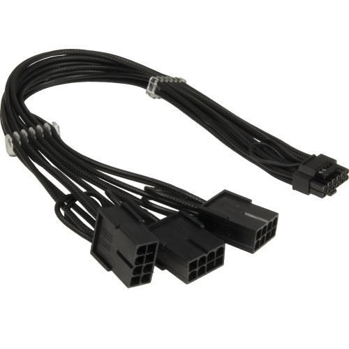 INTER-TECH GPU-02 kabel 1x 12+4pin na 3x 8pin PCIe, 34cm - AGEMcz