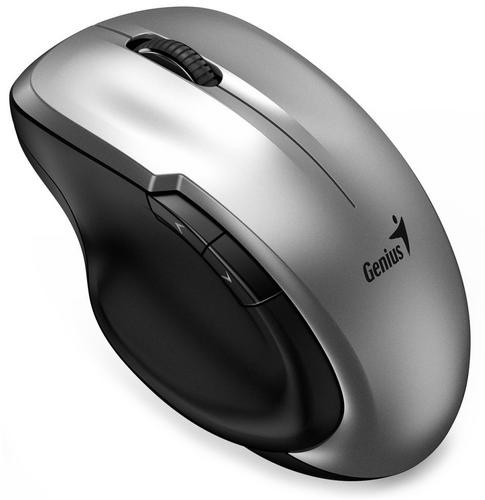 GENIUS myš Ergo 8200S Wireless tichá,1200dpi,USB-C, stříbrná - Novinky AGEMcz