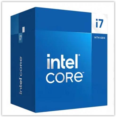 INTEL cpu CORE i7-14700 socket1700 Raptor Lake BOX 65W/219W 14.generace (s chladičem, od 2.1GHz do 5.4GHz, 20x jádro, 28x vlákno, 33MB cache, pro DDR4 do 3200, pro DDR5 do 5600), grafika, virtualizace