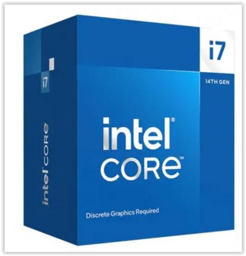 INTEL cpu CORE i7-14700F socket1700 Raptor Lake BOX 65W/219W 14.generace (od 2.1GHz do 5.4GHz, 20x jádro, 28x vlákno, 36MB cache, pro DDR4 do 3200, pro DDR5 do 5600) virtualizace