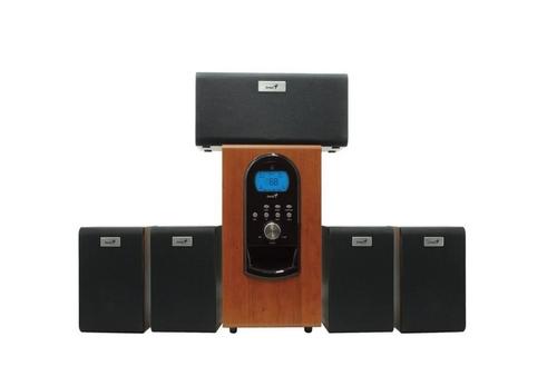 GENIUS repro SW-HF5.1 6000 II (tmavé dřevo "cherry wood", 5.1 Home Theater, 200W RMS) - AGEMcz