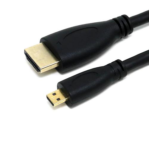 RASPBERRY PI kabel propojovací Micro HDMI (M) na HDMI (M), stíněný, černý, 2m - AGEMcz