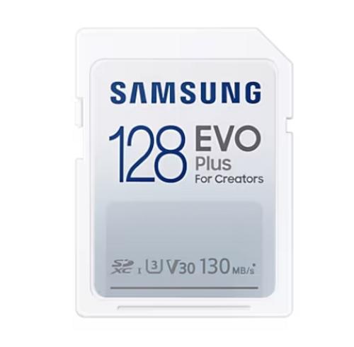 SAMSUNG SD card SDXC 128GB EVO PLUS class10 UHS-I U3 V30 130MB/s