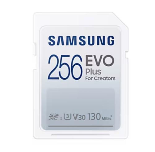 SAMSUNG SD card SDXC 256GB EVO PLUS class10 UHS-I U3 V30 130MB/s - AGEMcz