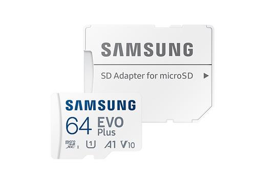 SAMSUNG micro SD card SDXC 64GB EVO PLUS class10 UHS-I U1 V10