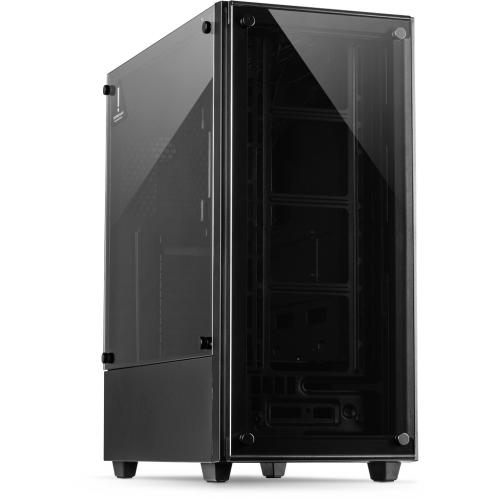 INTER-TECH case C-303 Mirror Midi Tower, window, black - AGEMcz