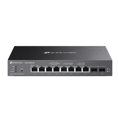 TP-LINK TSG2210XMP-M2 Omada inteligentní switch s 8 porty 2.5GBASE-T podporujícími PoE+ a 2 porty 10GE SFP+ - Novinky AGEMcz