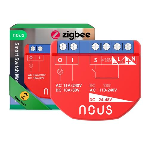 NOUS B1Z Inteligentní spínací modul switch (bez měření), kompatibilní s Zigbee/Tuya - AGEMcz