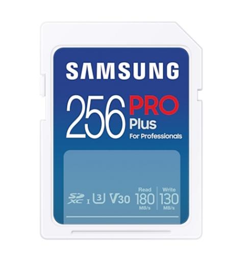 SAMSUNG SD card SDXC 256GB PRO PLUS class10 UHS-I U3 V30 180/130MB/s - AGEMcz