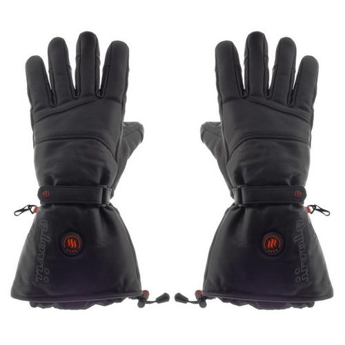 GLOVII SKI Leather, vyhřívané rukavice, XL, černé - AGEMcz