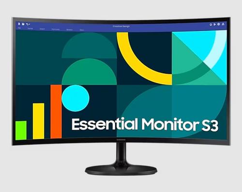 SAMSUNG LCD 27" monitor S360GD model LS27D360GAUXEN prohnutý FHD 1920x1080 VA 100Hz (4ms, 250cd, VGA+HDMI) - Novinky AGEMcz