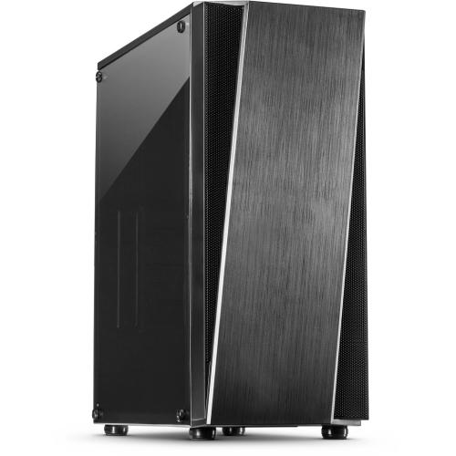 INTER-TECH case T11-Televen Midi Tower, window, black - Novinky AGEMcz