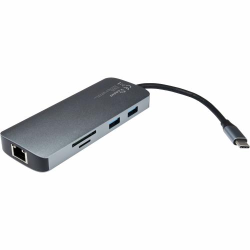 INTER-TECH dokovací stanice Argus H-428, USB3.2 Type-C - AGEMcz