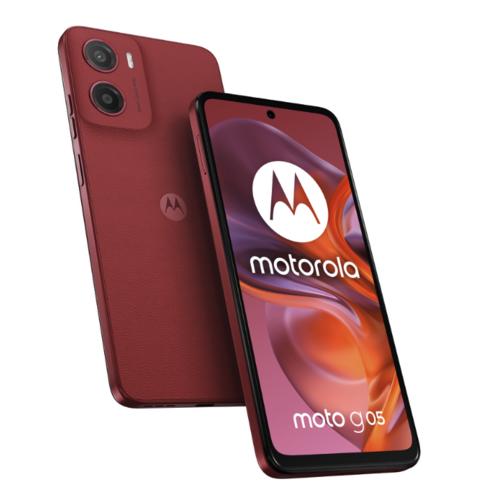 MOTOROLA Moto G05 8+256GB Dual SIM Plum Red (Vegan Leather) - AGEMcz