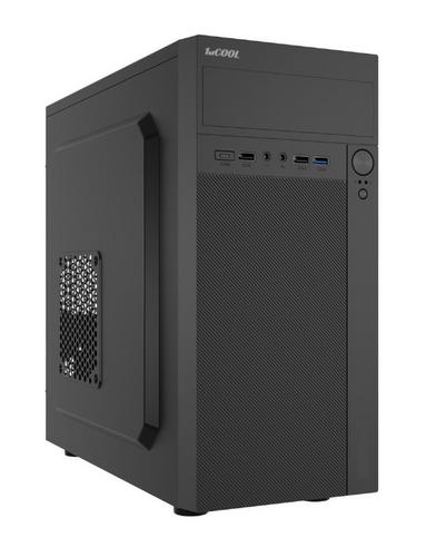 1stCOOL MicroTower STEP Premium USB3 USB-C, black černý, bez zdroje, microtower mATX (USB3, Audio) (PC case) - AGEMcz