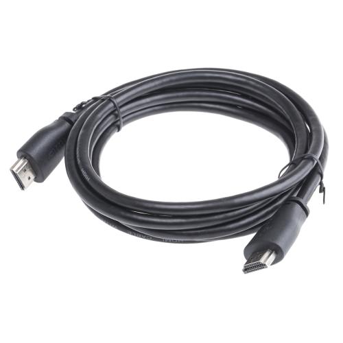 RASPBERRY PI kabel propojovací HDMI (M) na HDMI (M), stíněný, černý, 2m - AGEMcz