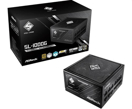 ASROCK zdroj 1000W Steel Legend SL-1000G 80Plus GOLD, ATX3.1, PCIe5.1, ventilátor 120mm - AGEMcz