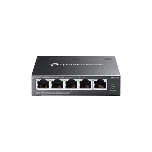 TP-LINK ES205GP Omada 5portový gigabitový Easy Managed switch se 4 porty PoE+ - AGEMcz