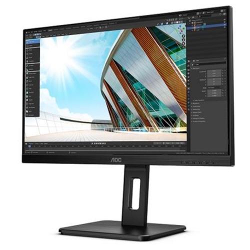 AOC LCD 27" U27P2, IPS 4K / 3840x2160@60Hz / 4ms / 50mil:1 / 2xHDMI / DP / 4xUSB / pivot / repro - AGEMcz