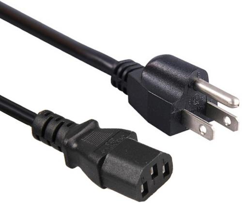 Kabel síťový k počítači 2m s USA zástrčkou - AGEMcz