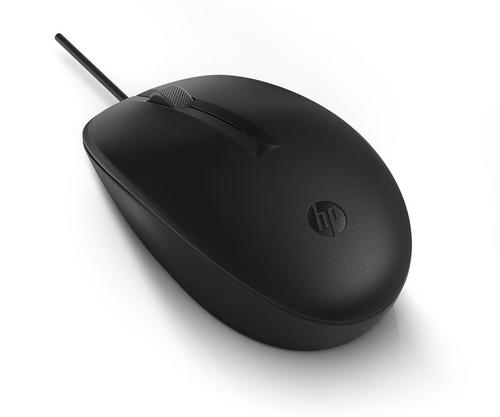 HP myš HP - 125 USB Mouse, wired, 1 200 DPI, black - AGEMcz