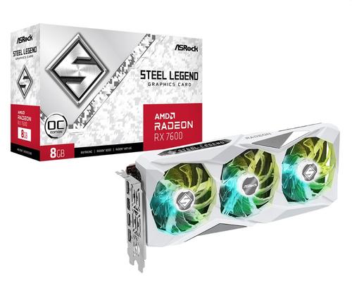 ASROCK vga (rozbalený) AMD Radeon RX 7600 Steel Legend 8GB OC - Doprodej AGEMcz