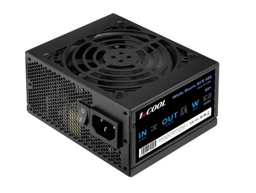 1stCOOL zdroj 400W WHITE STORM SFX 400W 85+ s aktivnim PFC, ventilátor 80mm (zdroj do PC case) - Novinky AGEMcz