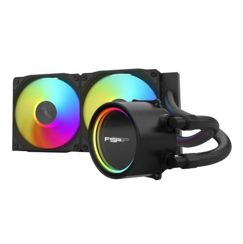 FSP AE24-B 240mm černý, komplet vodního chlazení CPU intel/AMD, ARGB, fortron - AGEMcz