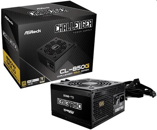 ASROCK zdroj 850W Challenger CL-850G 80Plus GOLD, ATX3.1, PCIe5.1, ventilátor 120mm - AGEMcz