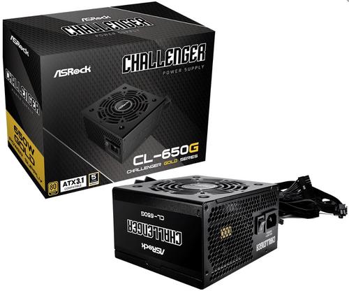 ASROCK zdroj 650W Challenger CL-650G 80Plus GOLD, ATX3.1, ventilátor 120mm - AGEMcz