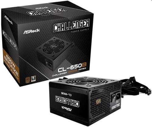 ASROCK zdroj 650W Challenger CL-650B 80Plus BRONZE, ATX2.52, ventilátor 120mm - AGEMcz
