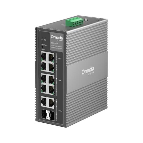 TP-LINK IES210GPP Omada 10portový gigabitový průmyslový Easy Managed switch se 6 porty PoE+ a 2 porty PoE++ - Novinky AGEMcz