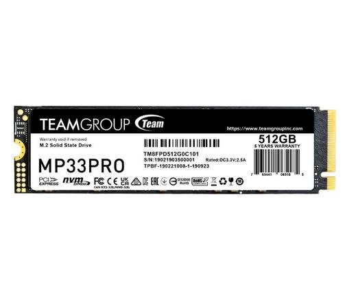 TEAMGROUP MP33 PRO SSD NVMe M.2 512GB PCIe Gen3x4 2280 - Novinky AGEMcz