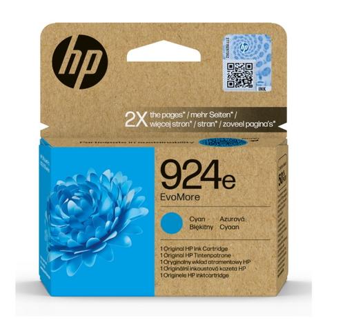 HP 4K0U7NE originální náplň azurová č.924e cyan cca 800 stran - AGEMcz
