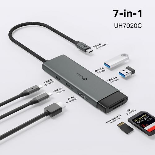 TP-LINK UH7020C Dokovací stanice USB-C, HDMI, 1x USB C, 2x USB, čtečka SD/microSD, PD 100W - AGEMcz